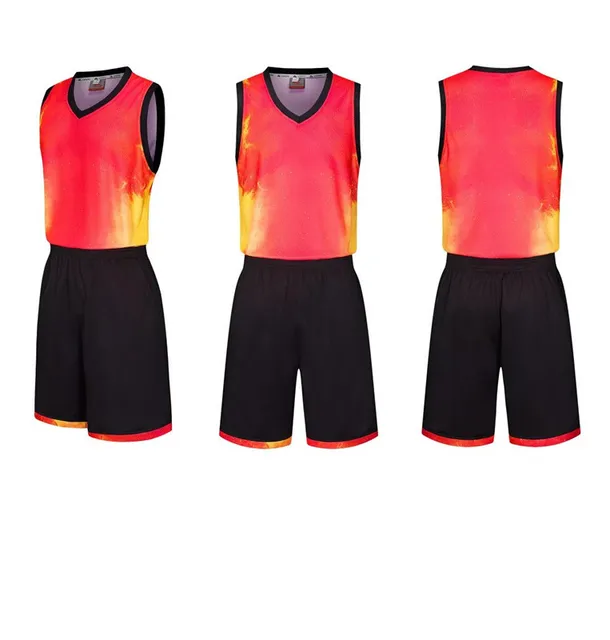 Wholesale red color the best quality basketball jersey cheap throwback