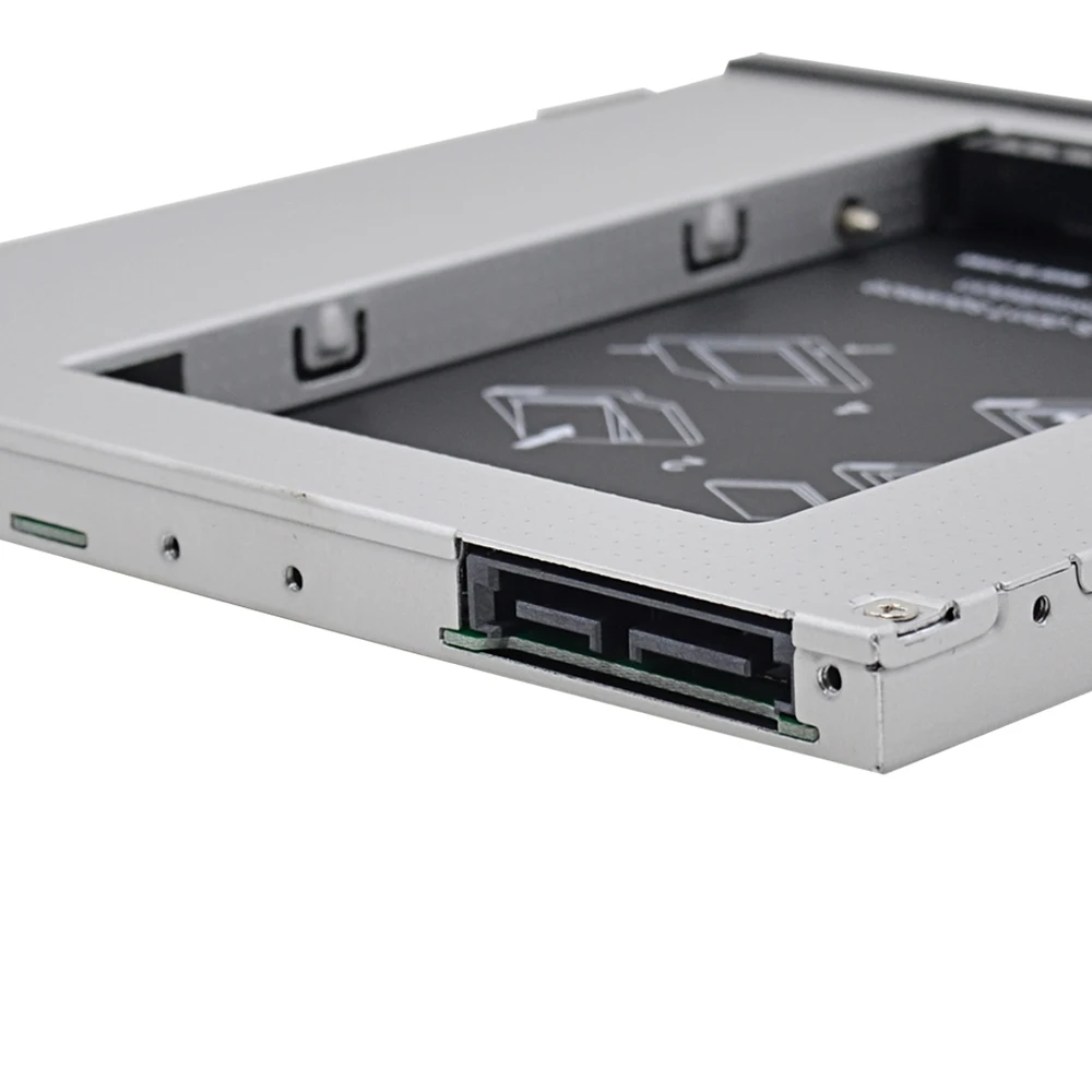 Алюминий 2nd HDD Caddy 9,5 мм SATA 3,0 2," чехол для SSD, HDD корпус для Dell E6310 E6400 E6500 E6410 E5400 M2400 M4500 Pro OptiBay