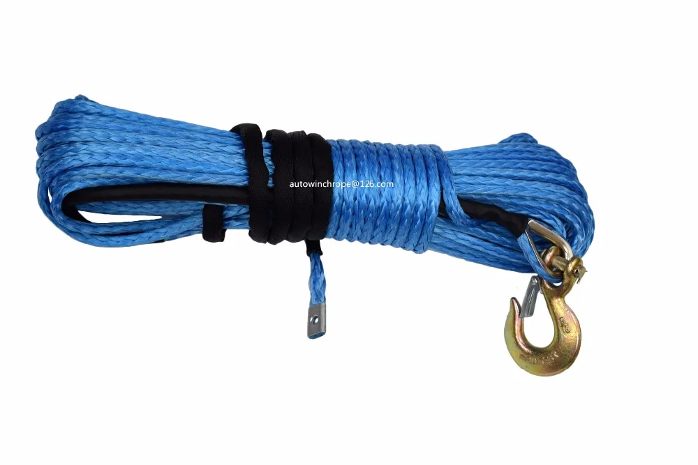 8mm*30m ATV Winch Cable,Synthetic Winch Rope,Tow Rope Car for ATV UTV SUV Offoad Racingin