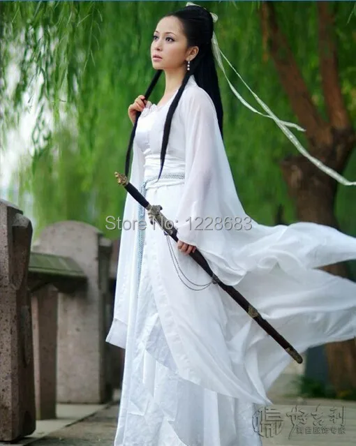 

Lady Womens Hanfu Sexy Costume Ancient Chinese Dragon Fairy Costumes Quality Chiffon Clothing Cosplsy Set