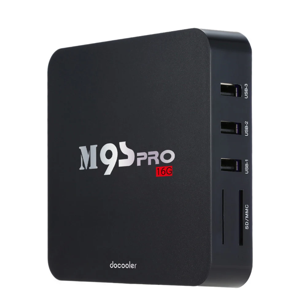 

Docooler M9S-PRO 2G RAM 16G ROM Android TV Box Amlogic S905X Quad Core 4K TV Box WiFi H.265 Miracast Set top Box