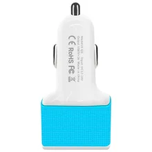 Быстрая зарядка 5 в 3A автомобиля-Зарядное устройство с 3 портами(стандарт Порты и разъёмы автомобиля Зарядное устройство для Iphone 7, 6 адаптер объектива для камер Micro usb кабель для мобильного телефона для samsung Galaxy s7 s6 note 5