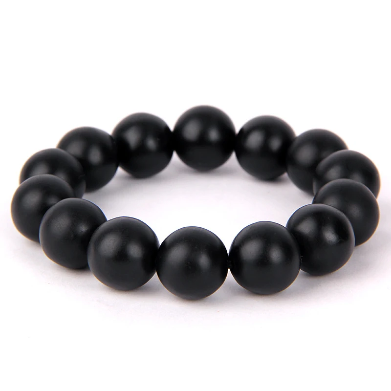 Распродажа, настоящий черный браслет из натурального камня бянши для мужчин и женщин, браслет из черного камня с бусинами или браслет из бианши - Окраска металла: 3
