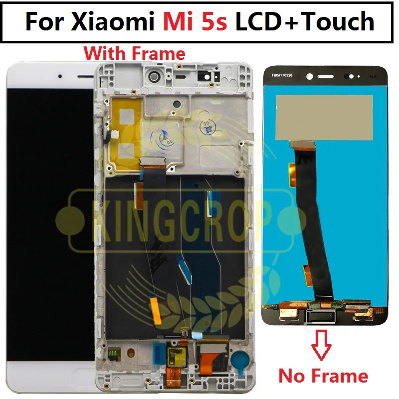 Новый ЖК-дисплей для Xiaomi MI 5s Mi5s M5s сенсорный экран дигитайзер в сборе + рамка MI5s 5 15