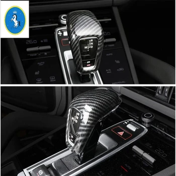 

Yimaautotrims Auto Accessory Gear Shift Head Handle Knob Cover Trim Fit For Porsche Cayenne 2018 2019 2020 Carbon Fiber ABS