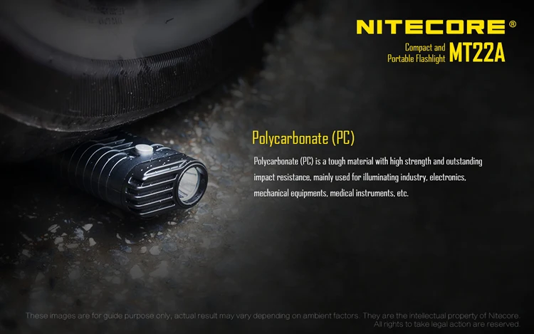 2018 NITECORE 3 цвета MT22A 260 люмен CREE XP-G2 (S3) светодиодный свет Вес Палм-Размер Портативный фонарик Открытый Пеший Туризм Бесплатная доставка