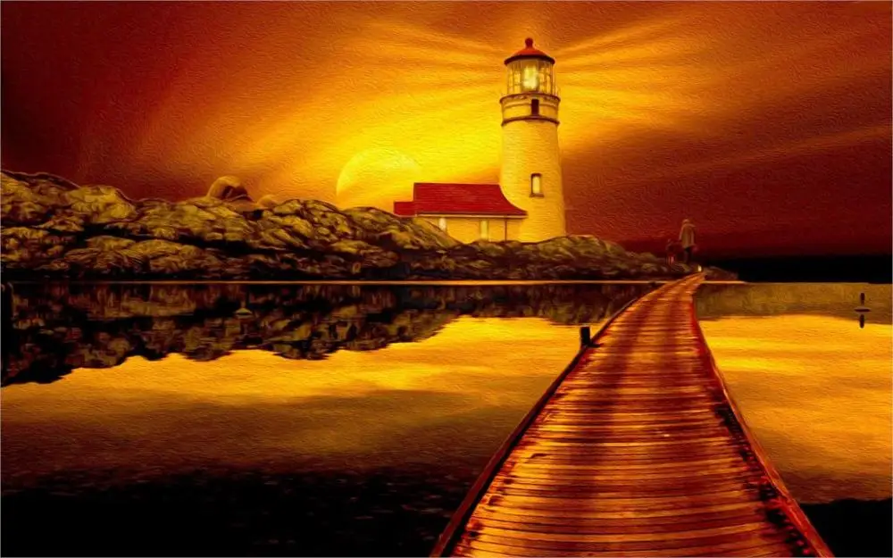 beautiful abstract beautiful bridge to lighthouse 3 sizes open contact list