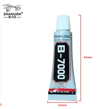 

ZHANLIDA 50 Pcs B7000 / B-7000 3ml Multi Purpose Glue Nail Art Diy Rhinestones Touch Screen Phone Frame Repair