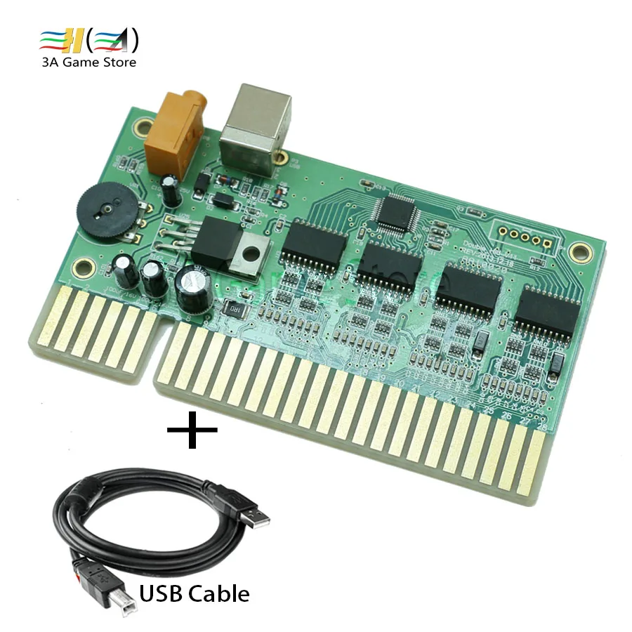 2 игроков PC USB к JAMMA контроллер преобразователя Аркада PCB игры