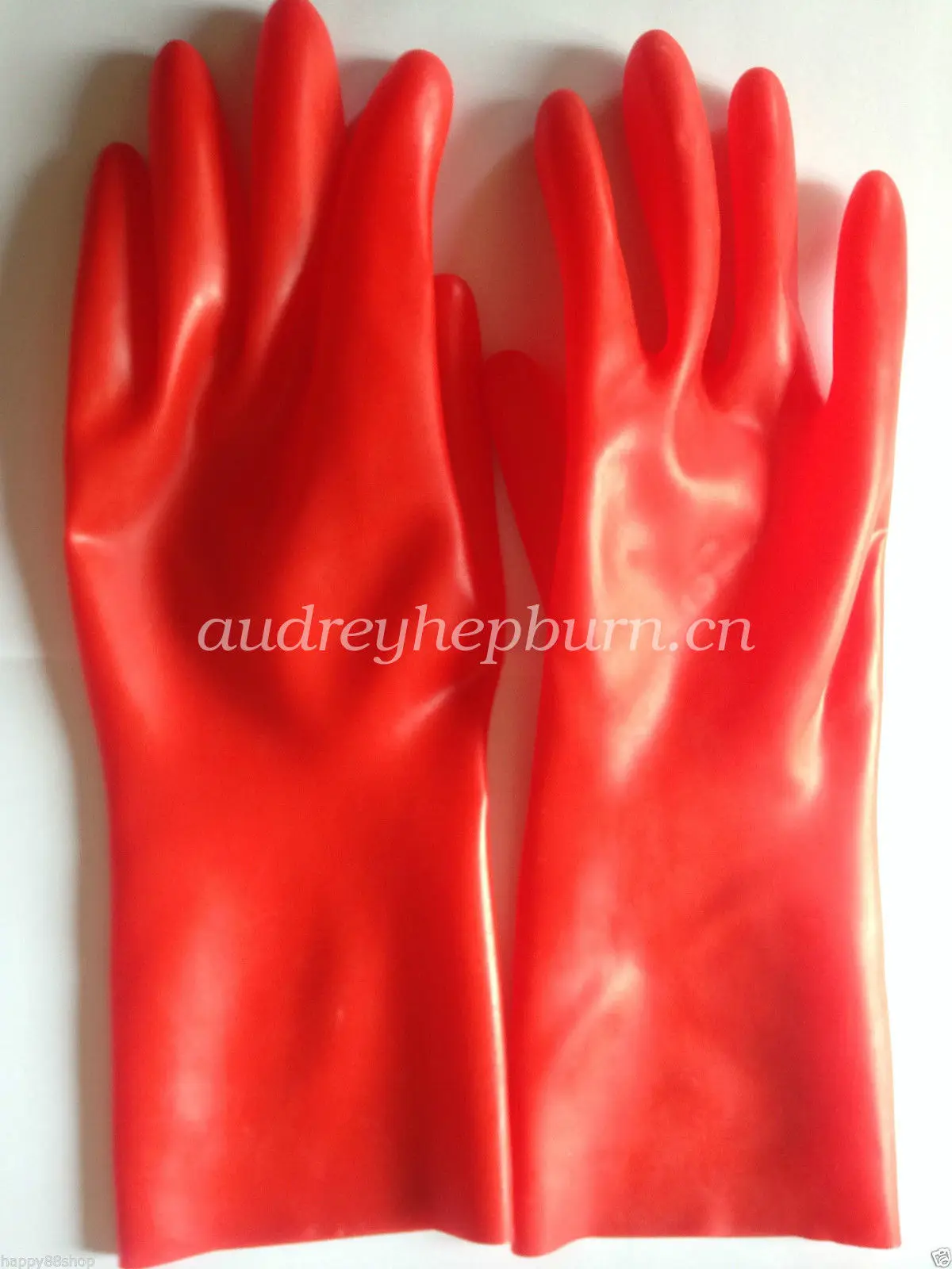

100% New Latex Rubber Fashion Gentleman Lovely Five-Gloves Waterproof Size S-XL