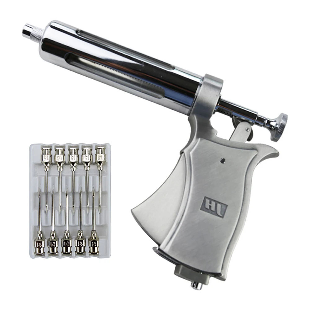 

Adjustable Syringe semi-Automatic Continuous Veterinary Syringe 50ml Vaccine Injector Sheep Cattle Pig Veterinary Farm Livestock