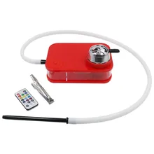 Акриловые Кальян Бонг для курения с светодиодный свет калауд для кальяна шланг контейнер для воды трубы аксессуары