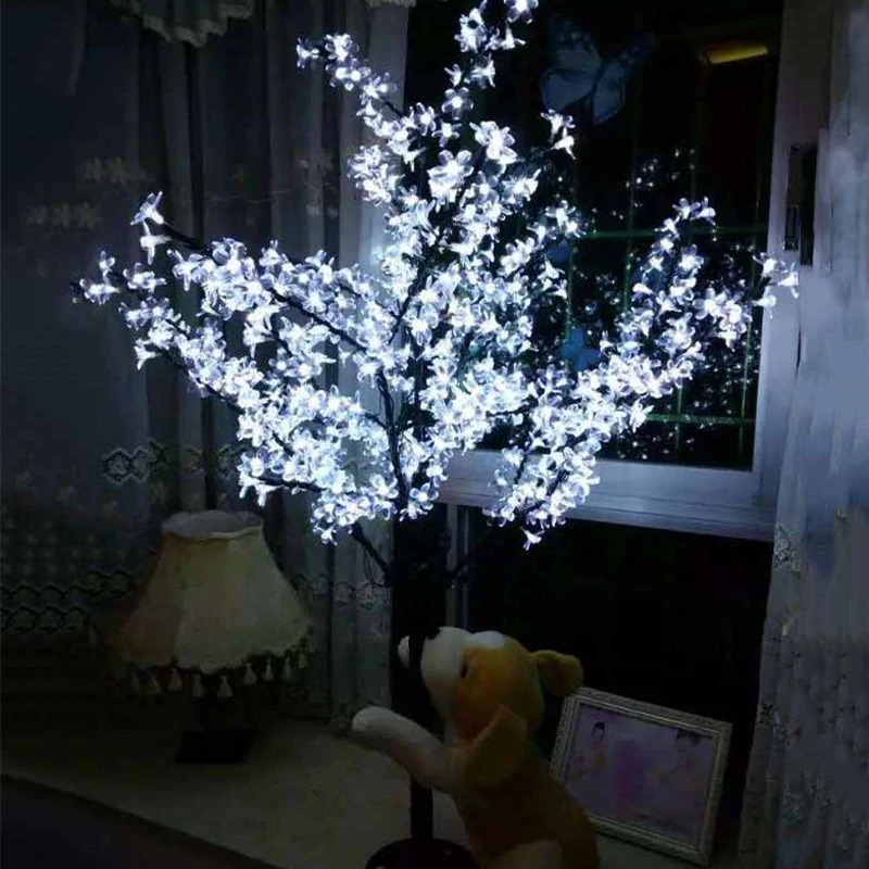Наружный водонепроницаемый искусственный 1,5 м светодиодный светильник в виде вишневого дерева 480 светодиодный светильник в виде рождественской елки для украшения дома и фестиваля