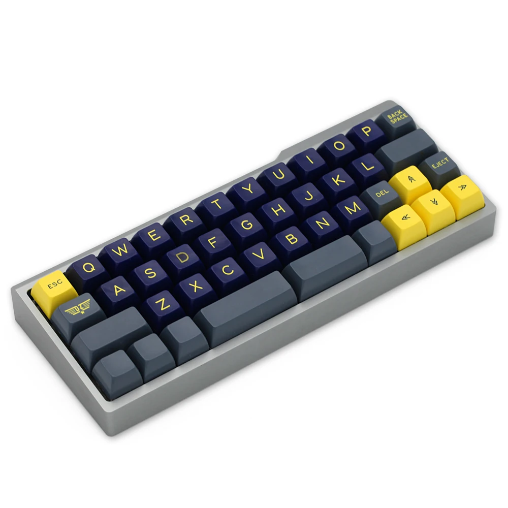 Анодированный алюминиевый чехол для bm43a bm43 40% pcb пользовательская клавиатура acclive угол черный серебристый серый желтый розовый синий высокий профиль