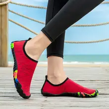 Летняя удобная Пляжная обувь с сеткой для плавания; быстросохнущая дышащая Уличная обувь без шнуровки; унисекс;