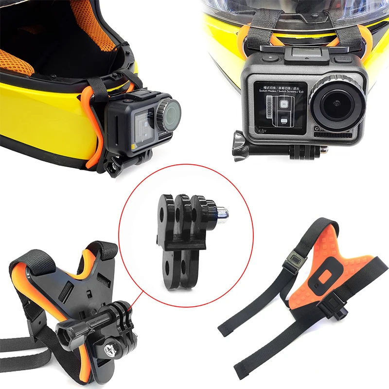 Dji Osmo Action Camera Motorcycle Helmet Chin Fixing Mount Bracket For