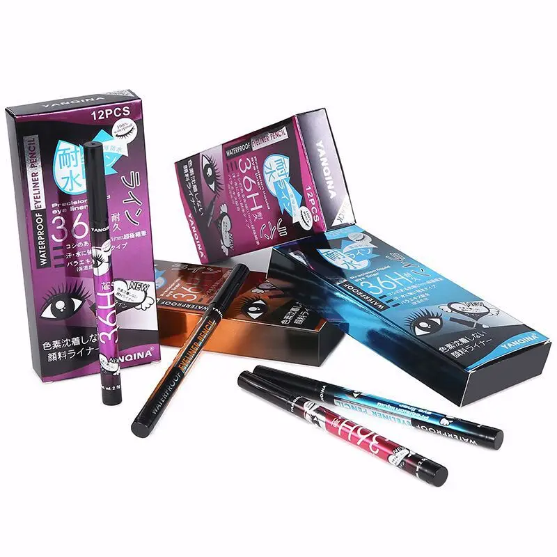 Женский инструмент для красоты, жидкая подводка для глаз, черная ручка для макияжа, 36 H, долговечная, Easywear, подводка для глаз, косметическая, водостойкая