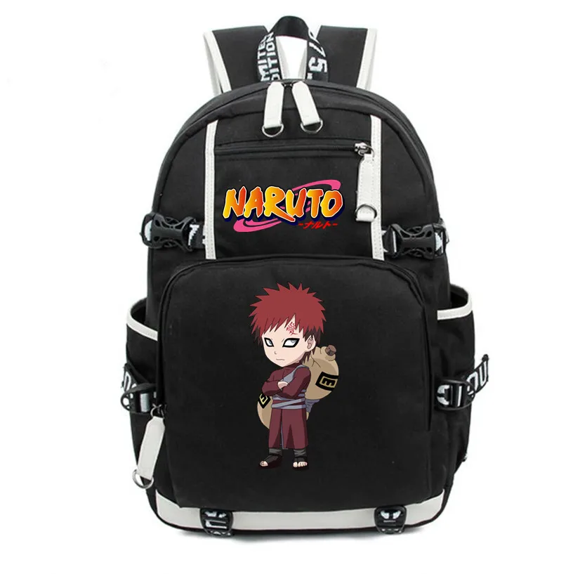 Аниме Наруто Gaara Uzumaki Hatake Kakashi рюкзак подростковый школьный для мальчиков и