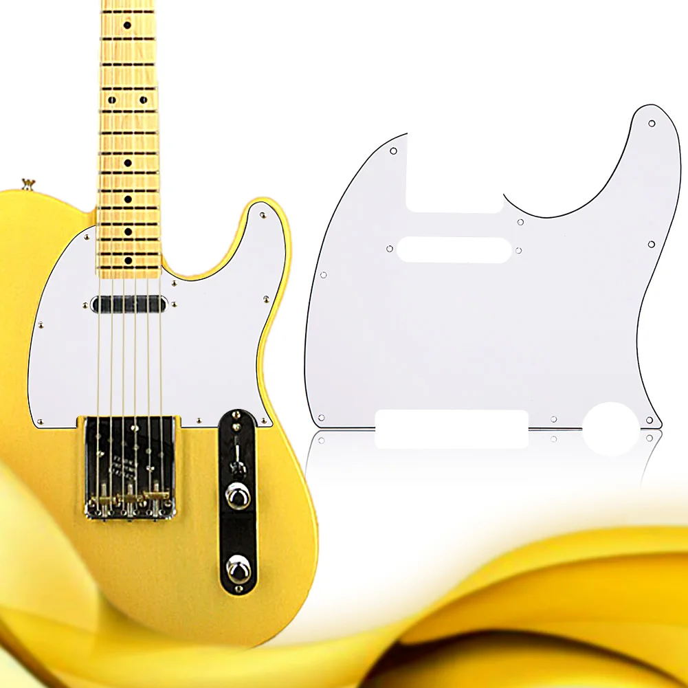 3Ply состаренная перламутровая Накладка для гитары Tele style Гитара Pickguard состаренная белая жемчужина музыкальный инструмент Аксессуары для гитары 7 цветов