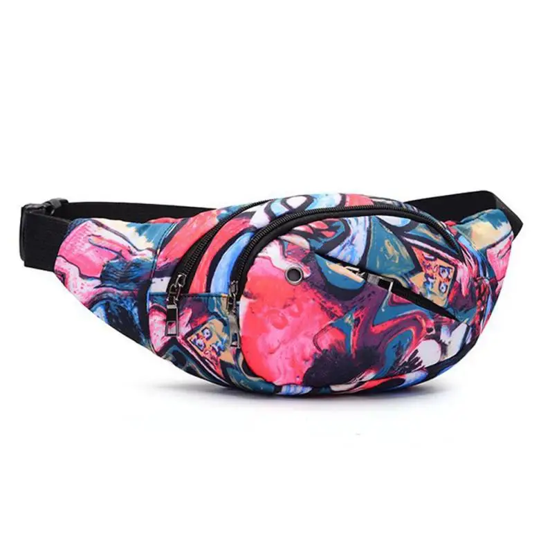 

Unisex Men Women Waist Bag Printed Chest Packs Pouch Zipper Bicycle Belt Bag Pack Packet Drop Shipping Wholesale #T