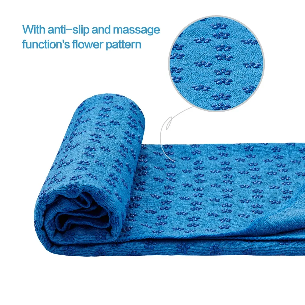 SKL Mat Towel Microfiber No-Slip Yoga Mat Cover Towels Sweat Absorbent and Soft Lightweight 72 inch x 25 inch Sport Protection