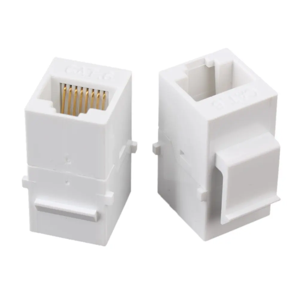 CAT6 Female to Female RJ45 Gigabit Keystone Jack Coupler Pack
