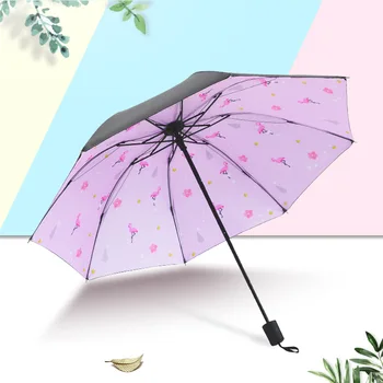

Chic Floral ANTI-UV Foldable Umbrellas Sun Compact Women Female Ladies Lady Windproof Rain Lovely Flower Candy Colorful Umbrella