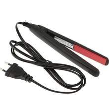 Мини Черный Керамика Электронные выпрямители волос 100-240 В Профессиональный моды выпрямления утюги Инструменты для укладки