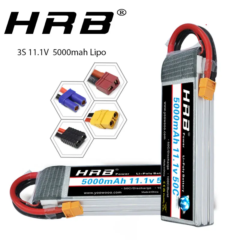 

New 11.1V 5000mAh 50C Max 55C 3S 3Cells 11.1 Volt RC LiPo Li-Poly Battery Free Shipping