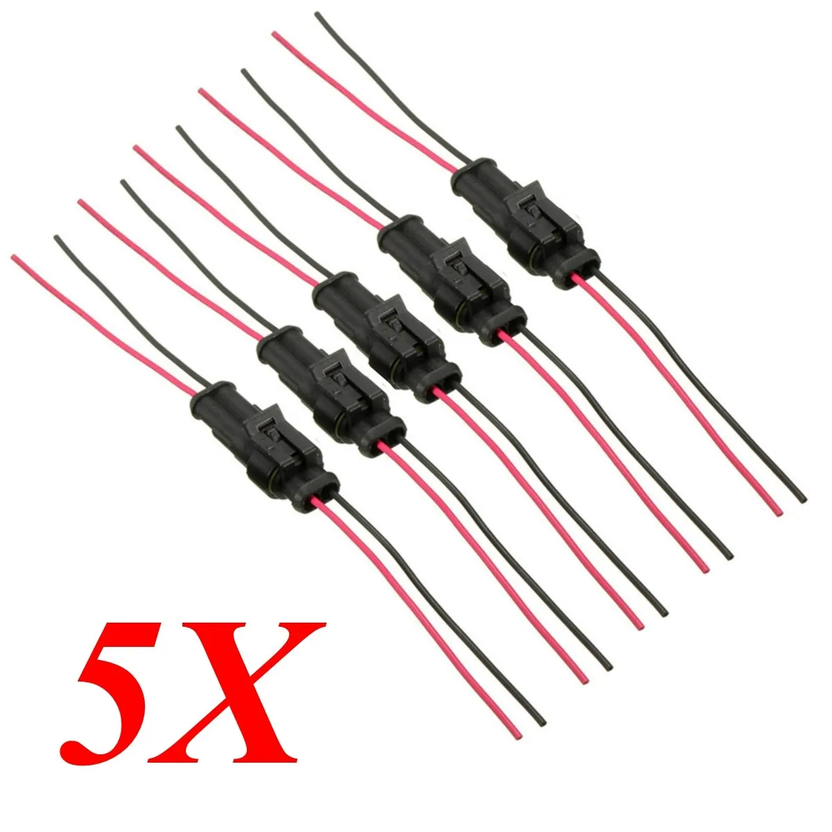 Buy 5 Kit 2 Pin Way Car Motorcycles Waterproof