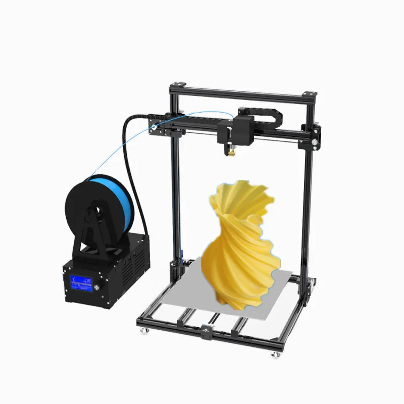 

2017 New Extruder 3D Printer Big Pinting Size 310*310*410mm Double Guide Rail Frame Double Z Axis 3 D Printer Free Shipping
