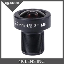 4K LENS 2.7MM Lens IR 1/2.3 Inch 12MP M12*P0.5 Flat Gopro Lens Super Wide Angle for Sports Camera and Drone Modification 2016