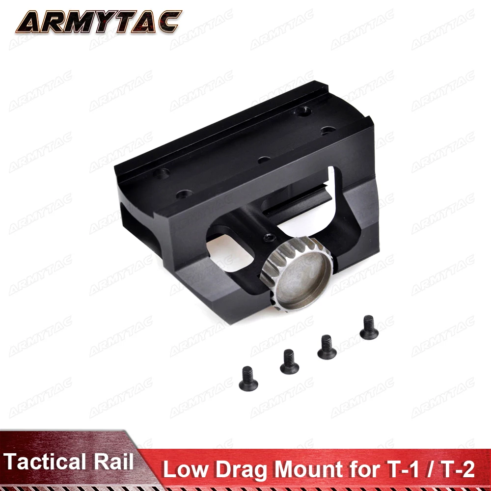 

Low Drag Mount for T1 / T-1 Red Dot and TR02 / T2 / T-2 Red Dot (Black) LDM Airsoft Rifles Hunting Scope Accessories