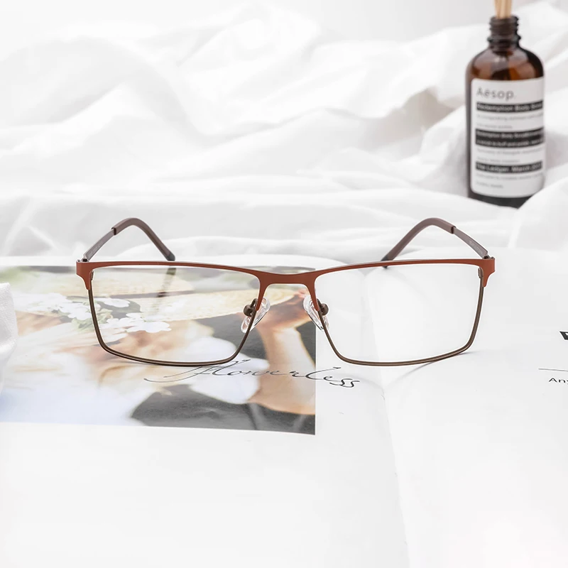 Металлические S.S очки для мужчин Оптическая оправа для очков лёгкие Для мужчин очки для чтения Взрослые мужские оправы для очков