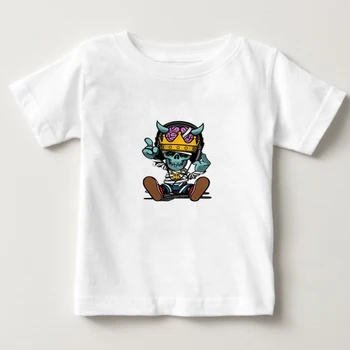 

2020 Funny Rock&Roll T shirt boys/Girls t shirt Baby Clothes Children Tops Tees Kids Summer tops T-Shirts Short Sleeve shirt N
