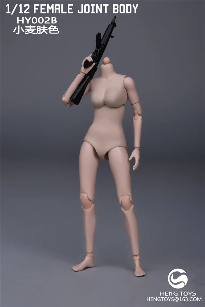 1/12 Scale Sexy Super-Flexible Female Joint Body Figure Pale/Suntan Color for Collecible 6 inches Action Figurine Dolls