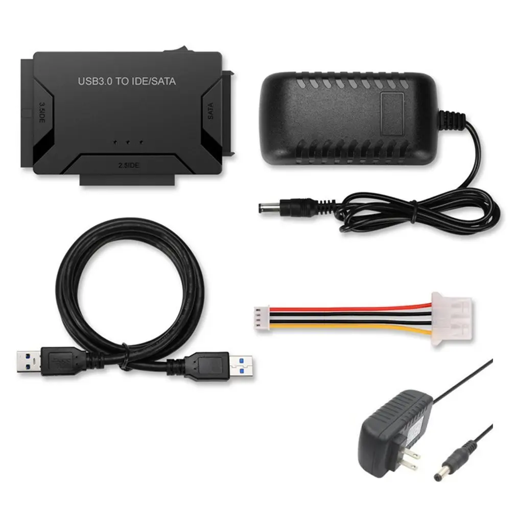 

Portable Three Use USB 3.0 to SATA/IDE Wire Adapter Multifunctional Drivable Wire Adapter for USB 3.0 Hard Disk Converter