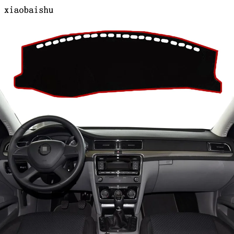 

Xiaobaishu For Skoda Superb 2013 2014 2015 car dashboard avoid light pad instrument platform Desk Cover Mats Carpets interior