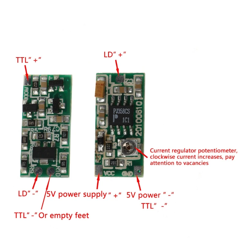 635nm 650nm 808nm 980nm ttl лазерный диод драйвер платы 5 В питания 50-300mA интегральные схемы hyq