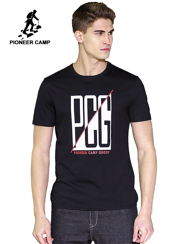 

Pioneer Camp New T shirt men brand-clothing fashion summer T-shirt male Top quality 100% cotton short sleeve Tshirt ADT701105