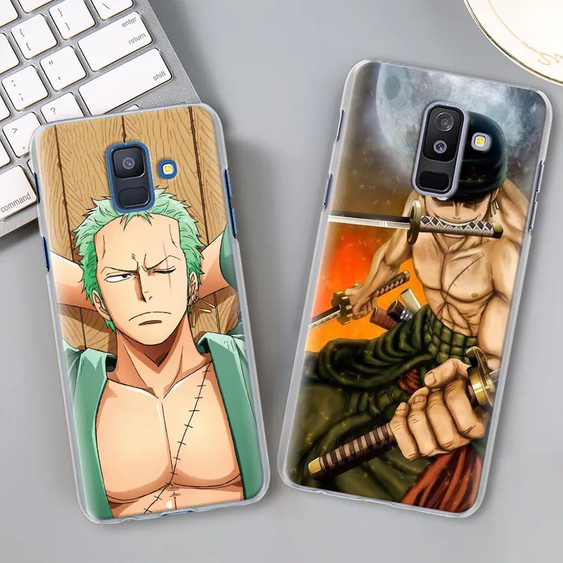 One Piece Roronoa Zoro Case Cover for Samsung Galaxy A30 A40 A50 A70 A6 A8 Plus A7 A9 M30 Phone Case Coque