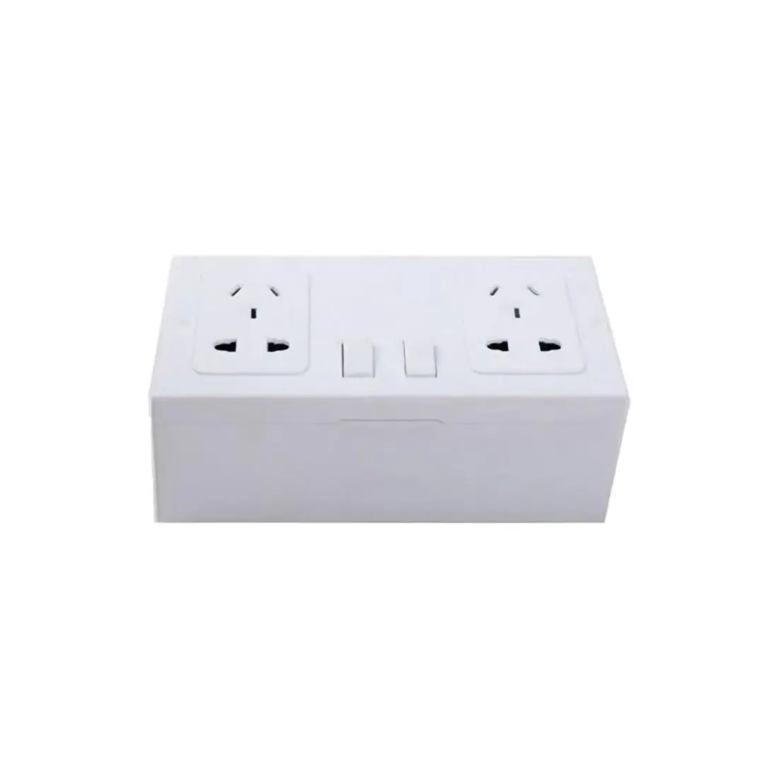 

White Imitation Double AS Plug Socket Wall Safe Security Secret Hidden Stash Box Double AS Plug Socket ABS Sockets