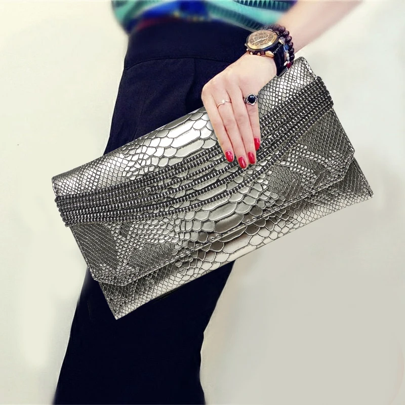 

Fashion 2018 New Style Women Clutch Wallet Cowhide Genuine Leather Envelope Purse Butterfly Party Modern Shoulder Bag for Gifts