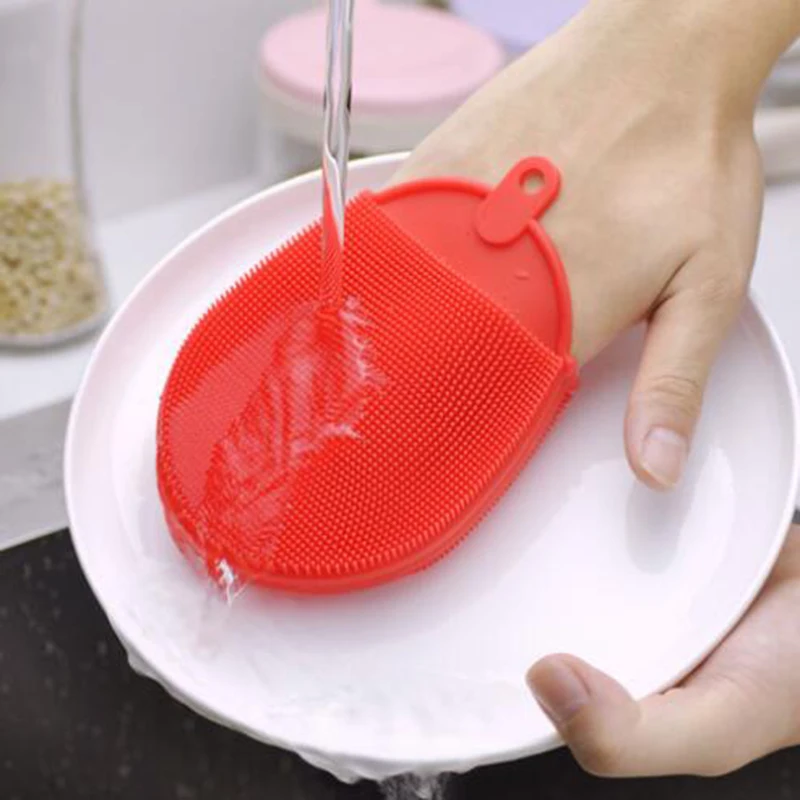 

Reusable Magic Cleaning Brushes Silicone Dish Bowl Scouring Pad Pot Brush Easy To Clean Wash Brushes Cleaning Brushes Kitchen