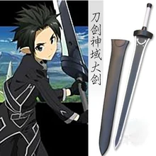 S0443 аниме ALO SAO ALFHEIM SWORD ART ONLINE kitito черный железный большой нож с кожаной оболочкой 42,8"
