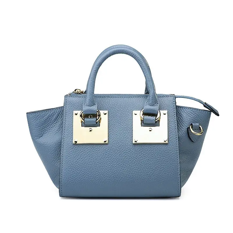 

LOEIL Fashion handbag retro square patch wings package simple fashion leather shoulder bag
