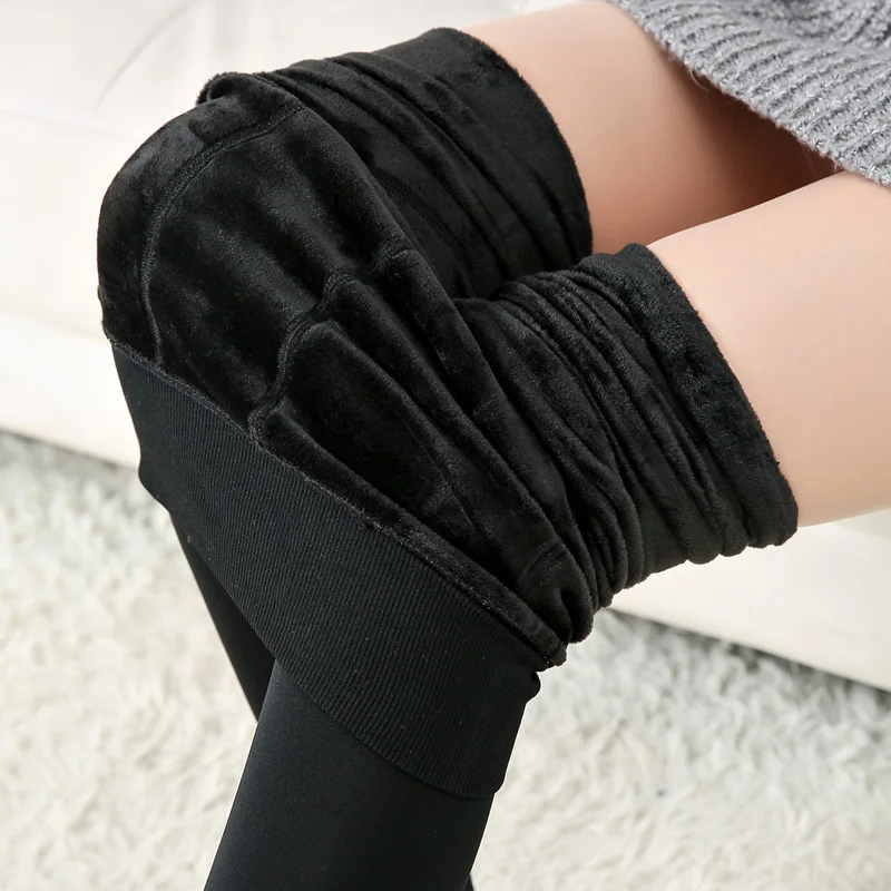 

AVODOVAMA M Autumn Winter Leggings Pant Woman Casual Big Size Warm Faux Velvet Thick Super Elastic Pants