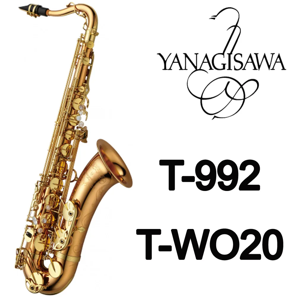 

Body Carved YANAGISAWA T-WO20 T-902 Tenor Saxophone Professional Gold Lacquer Tenor Sax Instrument with Case