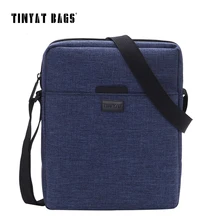TINYAT Men’s Crossbody Bag Multifunctional Casual Bag Quality Men Shoulder Messenger Bags Canvas Handbag Women Blue Red T510