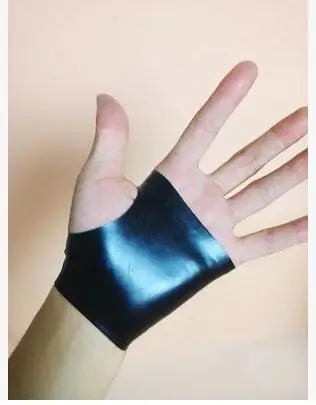 

Перчатки без пальцев из натурального латекса, латексные короткие перчатки для косплея